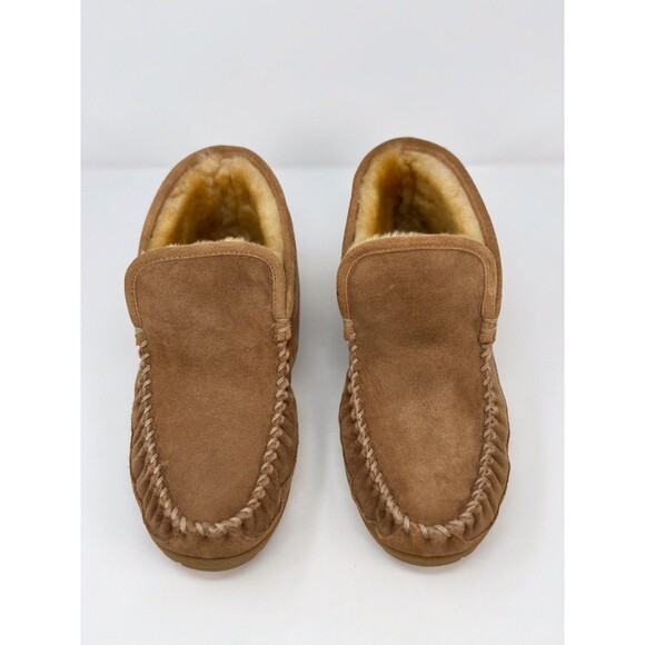 LL Bean Mens Shoes Brown Wicked Good Boot Moc Slipper Shearling Suede US 11 M - Picture 3 of 10
